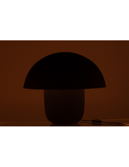 Grande Lampe à poser moderne Champignon Hauteur 44 cm en Métal Noir Ambrys - 3