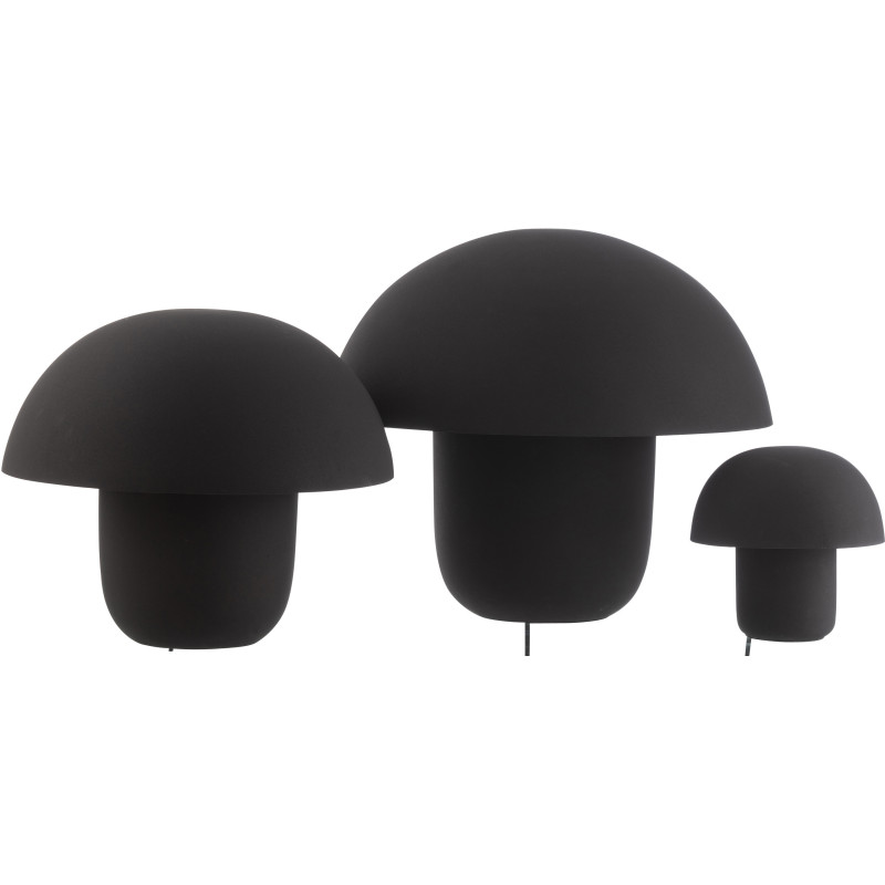 Grande Lampe à poser moderne Champignon Hauteur 44 cm en Métal Noir Ambrys - 4