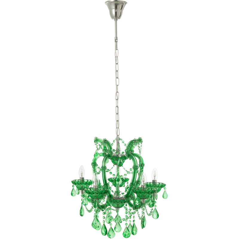Grande Suspension originale chic Diamètre 53 cm en Verre Vert émeraude Chandoria - 1