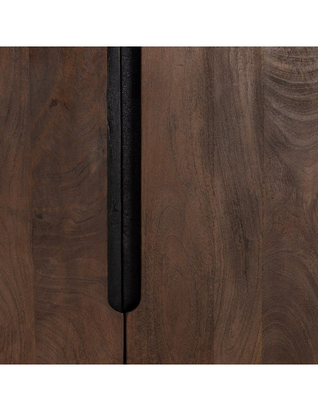 Grand Buffet enfilade moderne Bas 4 portes en Bois de manguier Marron Kilian - 4