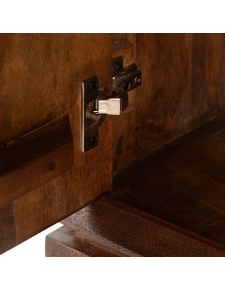 Grand Buffet enfilade moderne Bas 4 portes en Bois de manguier Marron Kilian - 6