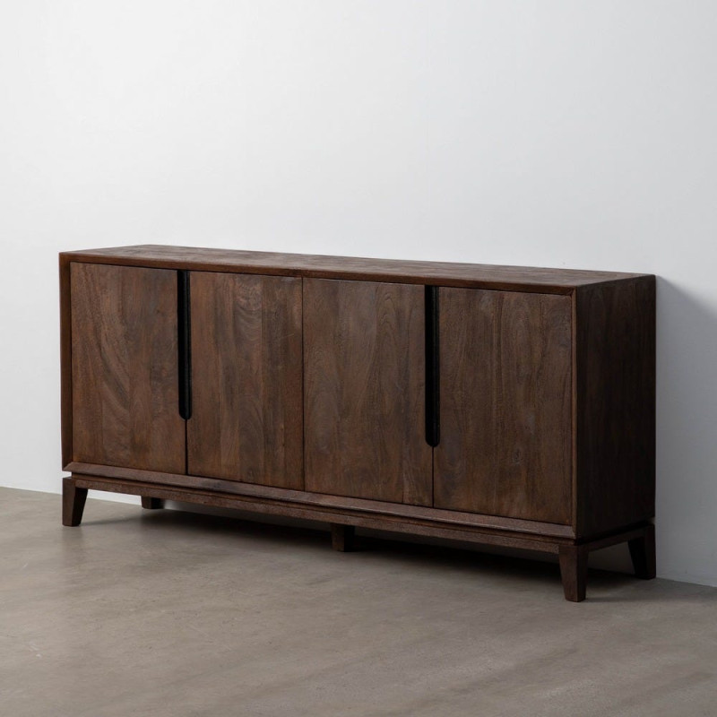 Grand Buffet enfilade moderne Bas 4 portes en Bois de manguier Marron Kilian - 7