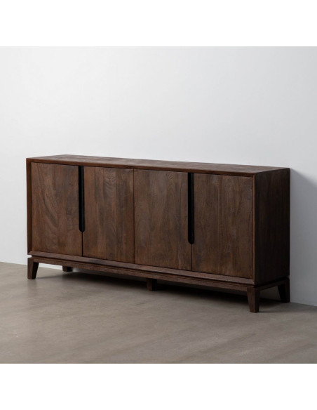 Grand Buffet enfilade moderne Bas 4 portes en Bois de manguier Marron Kilian - 7