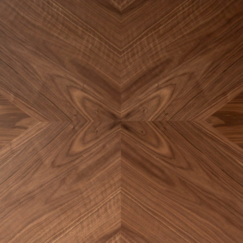 Table à manger moderne chic Rectangulaire 8 personnes en Bois MDF Marron Métal Noir Taraz - 8