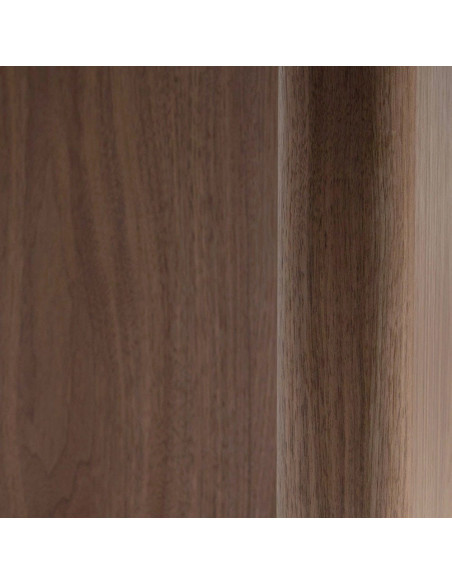Table à manger moderne chic Ovale 6 personnes en Bois MDF Marron Céramique Blanc Effet marbre Leiza - 8