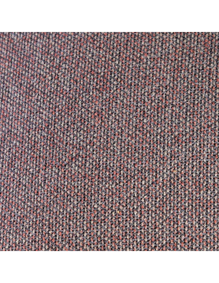 Fauteuil design chic en Tissu Gris rose Chiné Bois multplis Naturel Samos - 8
