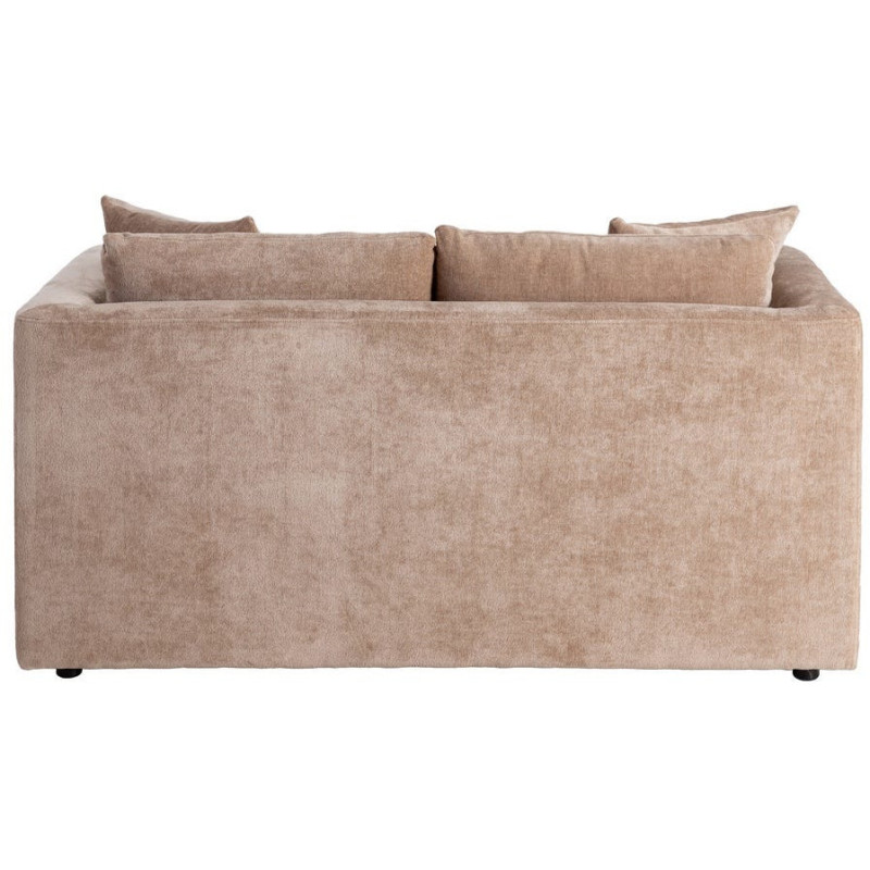 Canapé moderne chic 2 places en Tissu Taupe vieilli Bois Gorm - 4