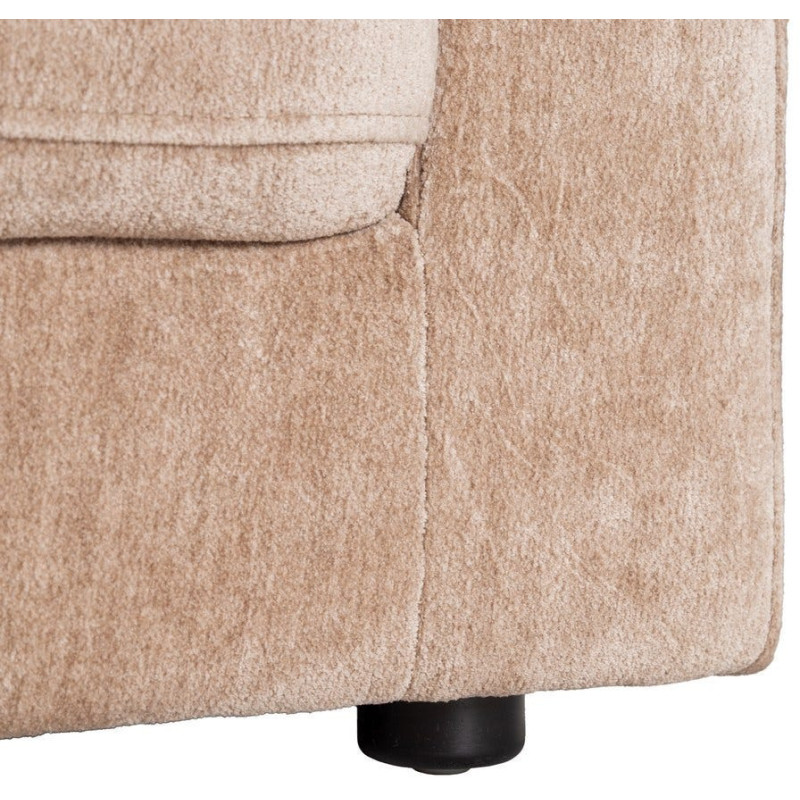 Canapé moderne chic 2 places en Tissu Taupe vieilli Bois Gorm - 8