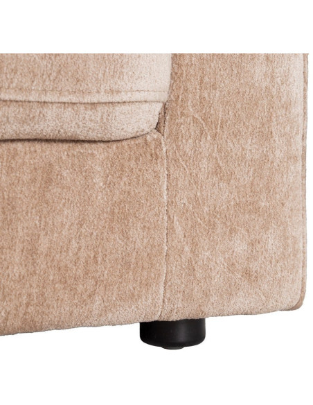 Canapé moderne chic 2 places en Tissu Taupe vieilli Bois Gorm - 8