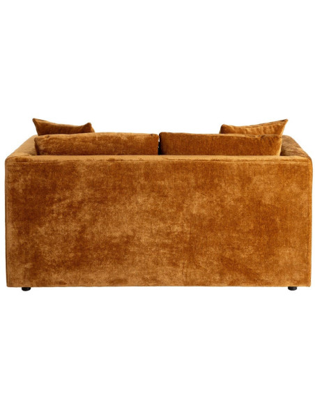 Canapé moderne chic 2 places en Tissu Jaune ocre Bois Gorm - 4