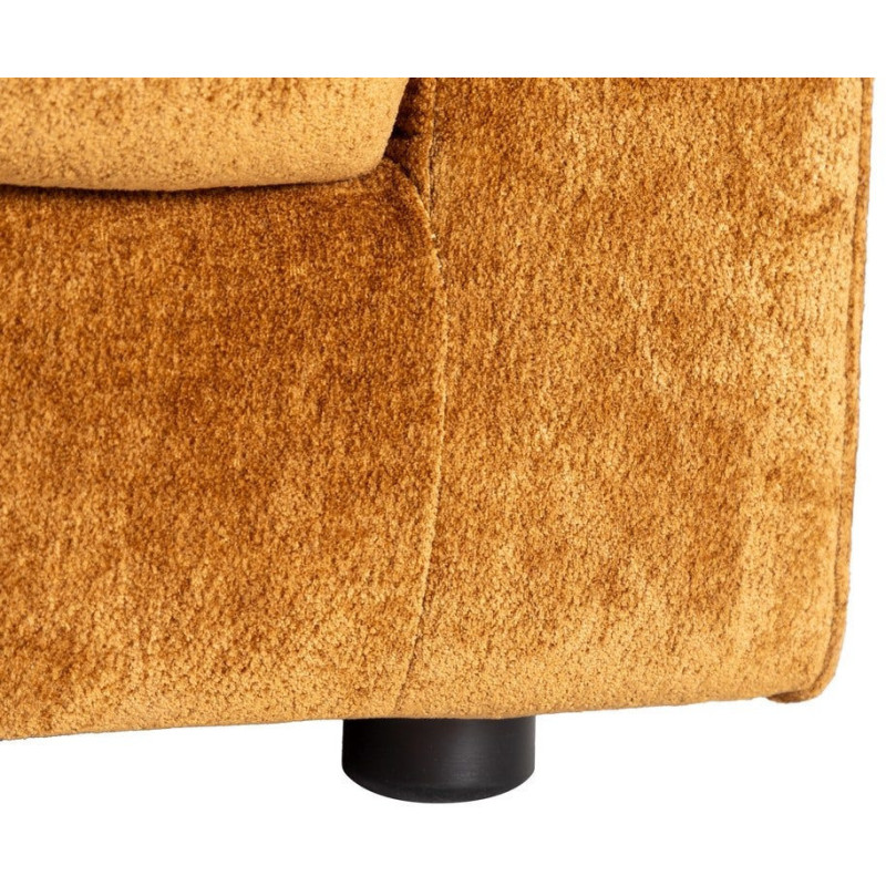 Canapé moderne chic 2 places en Tissu Jaune ocre Bois Gorm - 8