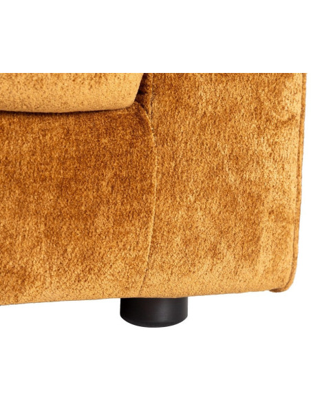Canapé moderne chic 2 places en Tissu Jaune ocre Bois Gorm - 8