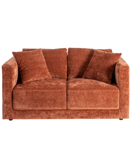 Canapé moderne chic 2 places en Tissu Terracotta Bois Gorm - 3