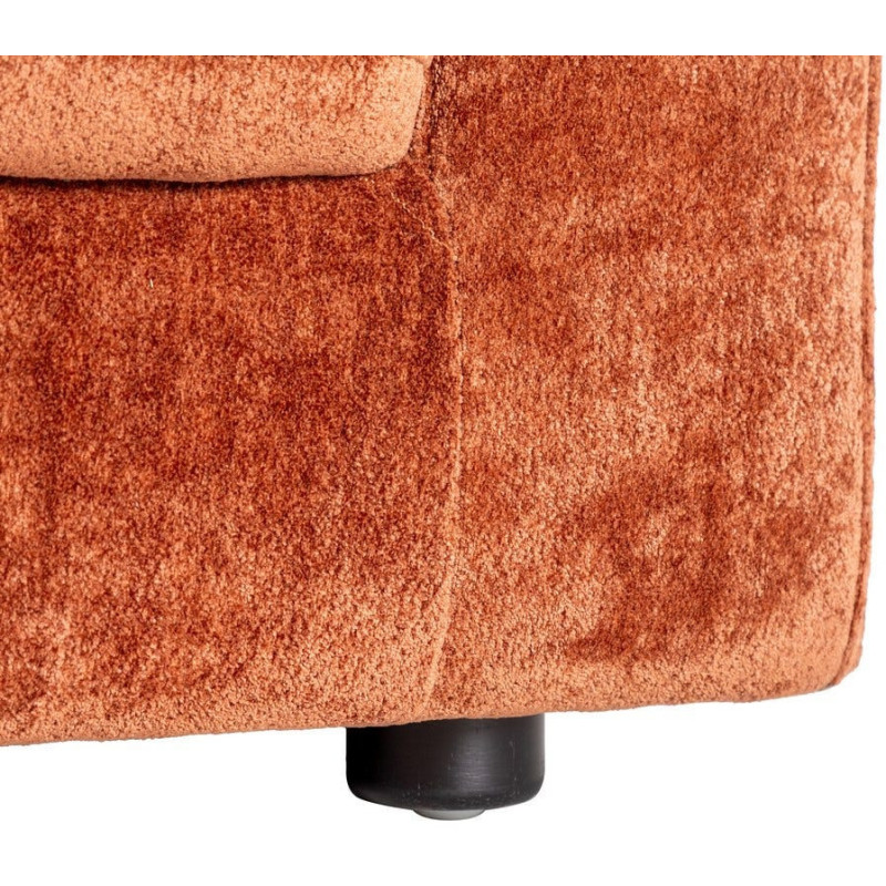 Canapé moderne chic 2 places en Tissu Terracotta Bois Gorm - 8