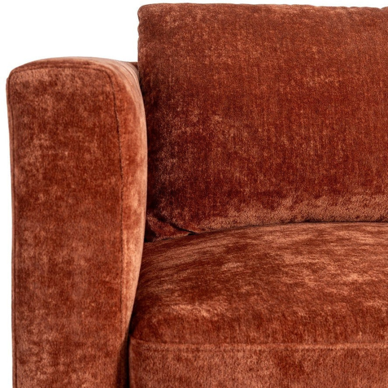 Canapé moderne chic 2 places en Tissu Terracotta Bois Gorm - 9