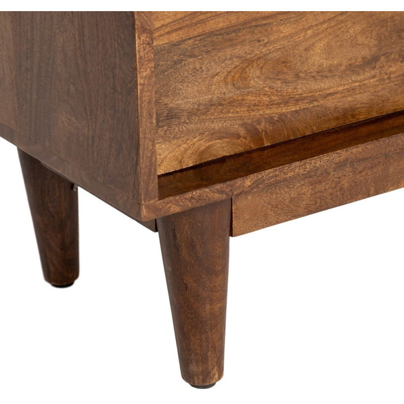 Commode mid-century moderne 3 tiroirs en Bois de manguier Marron Garrel - 3