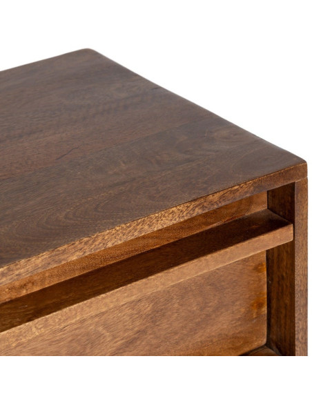Commode mid-century moderne 3 tiroirs en Bois de manguier Marron Garrel - 4
