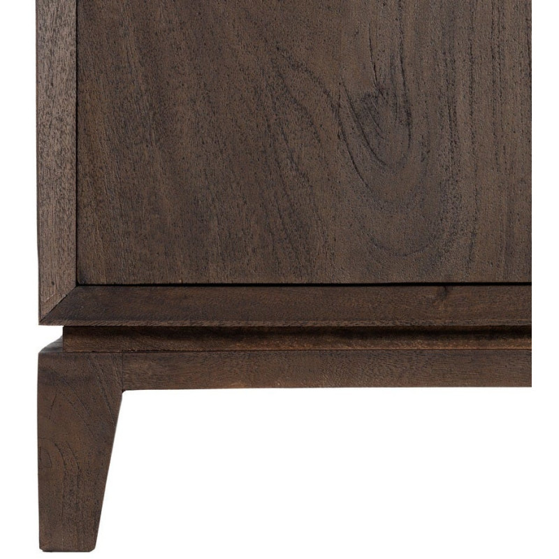 Buffet moderne Bas 2 portes en Bois de manguier Marron Kilian - 3
