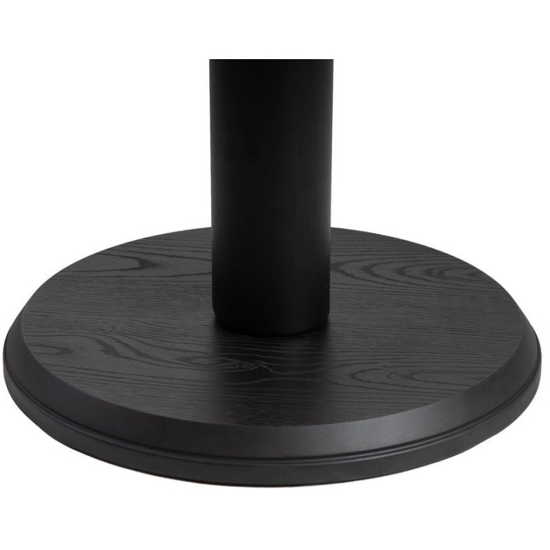 Table bistrot moderne Ronde 3 personnes en Métal Graphite anthracite Bois MDF Alaro - 6