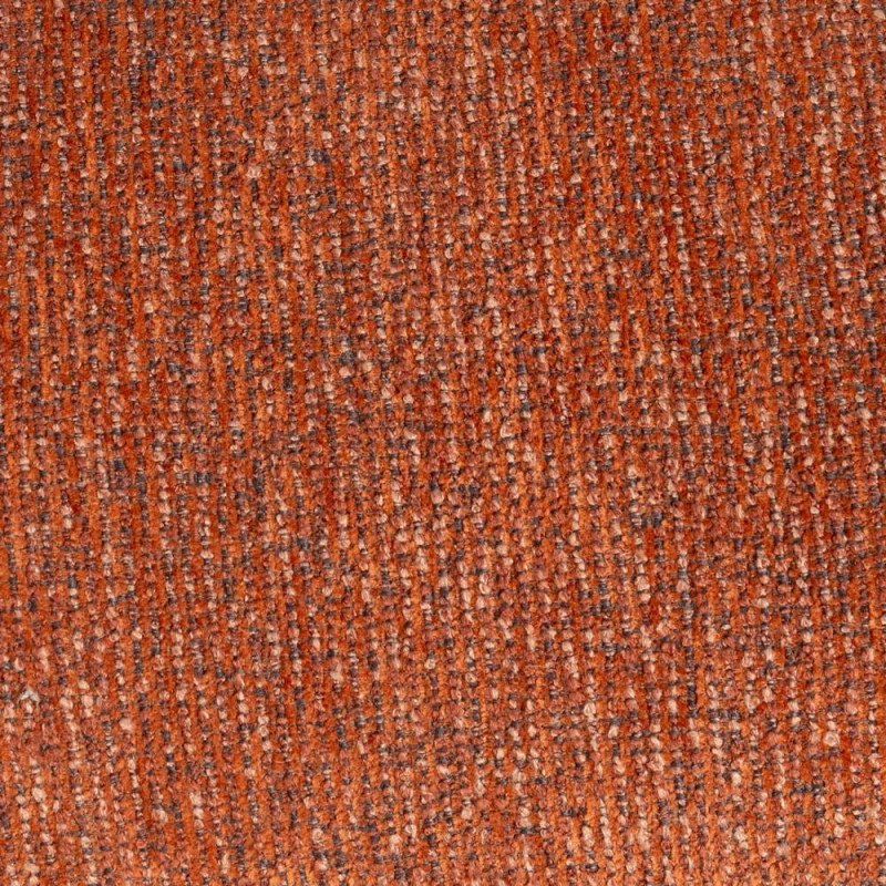 Fauteuil original moderne en Tissu Rouge brique Chiné Bois multplis Naturel Ribad - 6