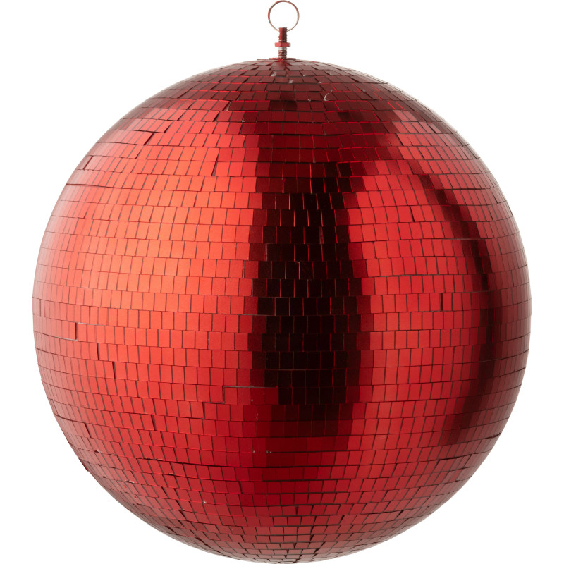Grande Boule à facettes Disco 40 cm en Miroir Rouge Sparkys - 1
