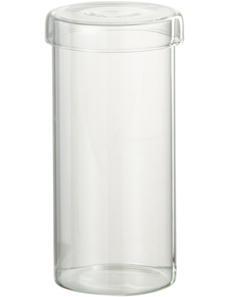 Pot avec couvercle 590 ml Lisa en Verre Transparent - 1