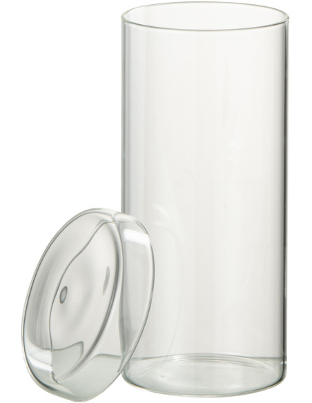 Pot avec couvercle 590 ml Lisa en Verre Transparent - 2