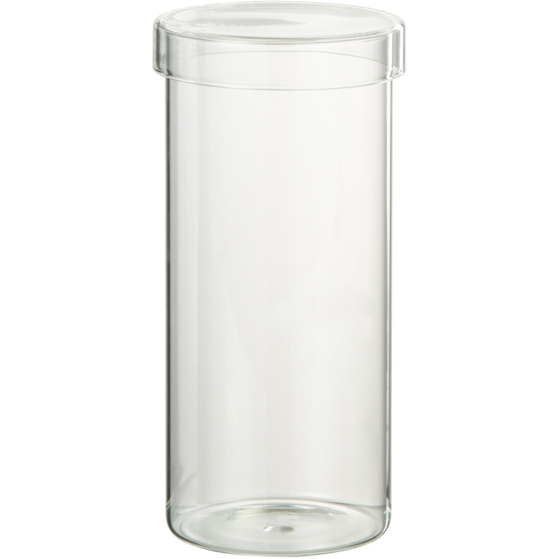 Pot avec couvercle 1,1 L Lisa en Verre Transparent - 1