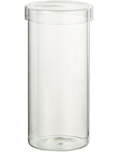 Pot avec couvercle 1,1 L Lisa en Verre Transparent - 1