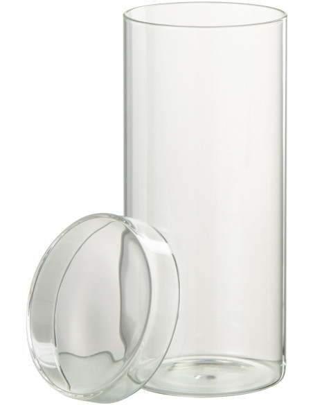 Pot avec couvercle 1,1 L Lisa en Verre Transparent - 2