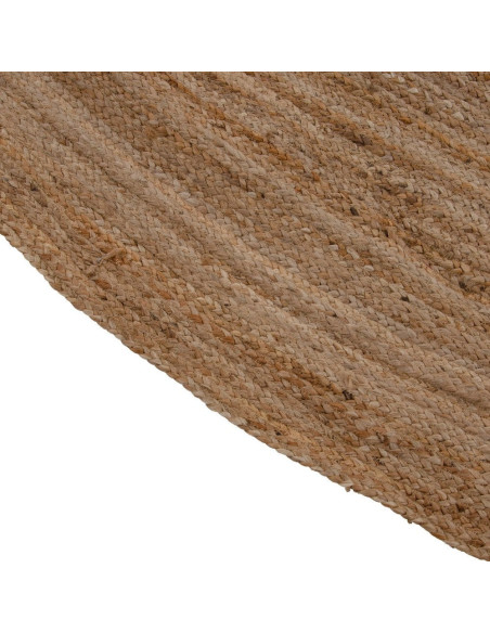 Grand Tapis bohème tressé Rond 350x350 en Jute Naturel Igor - 2