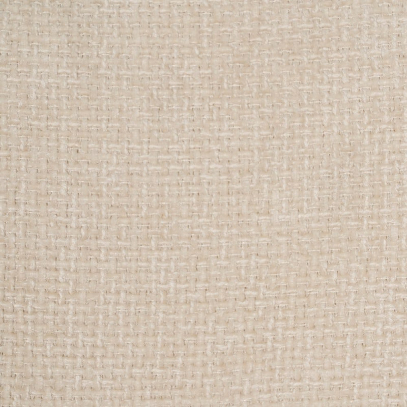 Chaise arrondie mid-century moderne en Tissu Blanc Métal Noir Bayani (Lot de 4) - 9