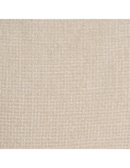 Chaise arrondie mid-century moderne en Tissu Blanc Métal Noir Bayani (Lot de 4) - 9