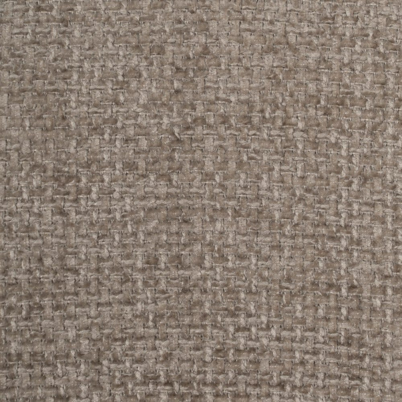 Chaise arrondie mid-century moderne en Tissu Taupe Métal Noir Bayani (Lot de 4) - 9