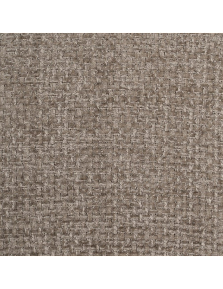 Chaise arrondie mid-century moderne en Tissu Taupe Métal Noir Bayani (Lot de 4) - 9