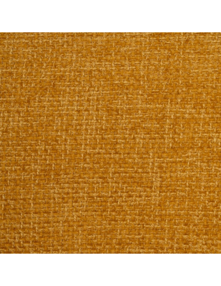 Chaise arrondie mid-century moderne en Tissu Jaune moutarde Métal Noir Bayani (Lot de 4) - 9