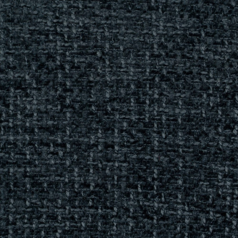 Chaise arrondie mid-century moderne en Tissu Bleu Métal Noir Bayani (Lot de 4) - 10