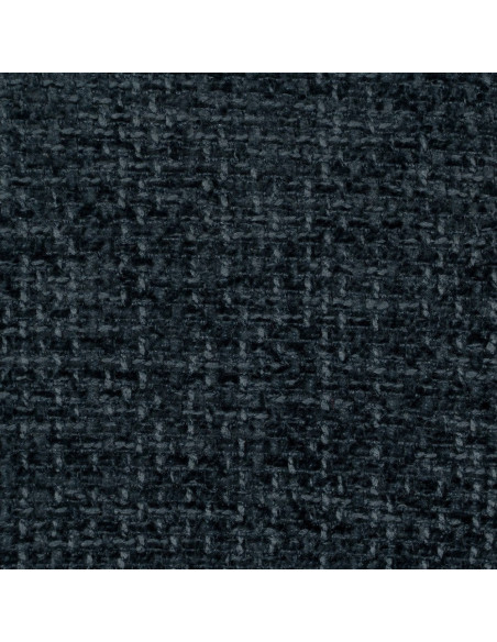 Chaise arrondie mid-century moderne en Tissu Bleu Métal Noir Bayani (Lot de 4) - 10