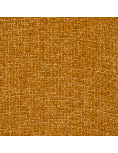 Chaise moderne chic en Tissu Jaune Métal Noir Tanoya (Lot de 2) - 10