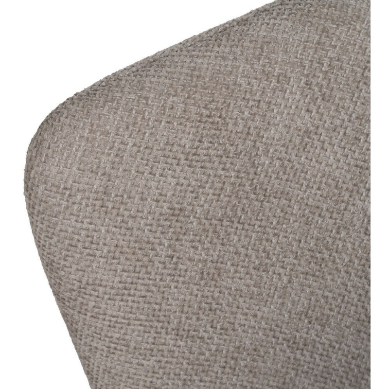 Chaise moderne chic en Tissu Gris Métal Noir Tanoya (Lot de 2) - 7