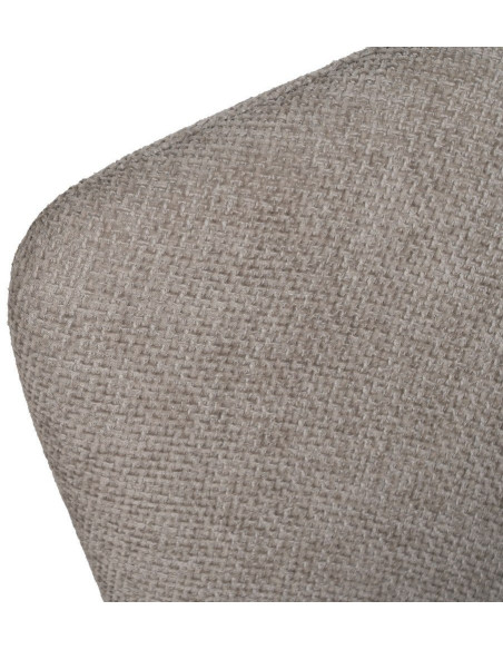 Chaise moderne chic en Tissu Gris Métal Noir Tanoya (Lot de 2) - 7