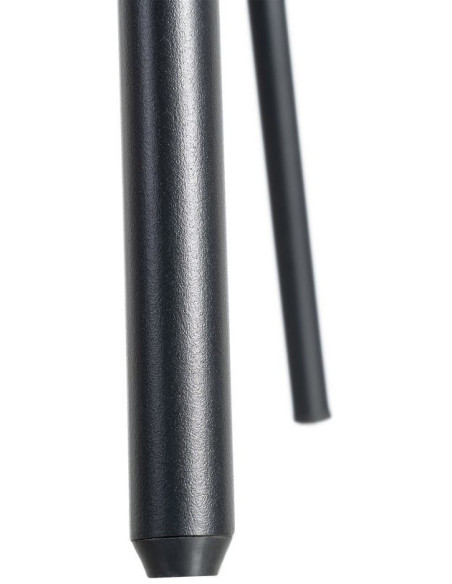 Chaise haut de gamme en Tissu Orange citrouille Métal Noir Munira (Lot de 2) - 11