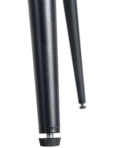 Tabouret de bar haut de gamme en Tissu Orange citrouille Métal Noir Munira (Lot de 2) - 11