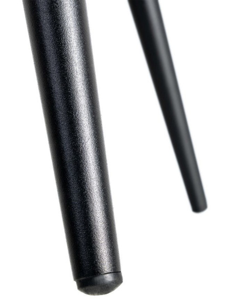 Fauteuil de table haut de gamme en Tissu Vert Surpiqûre verticale Métal Noir Ohlira (Lot de 2) - 11