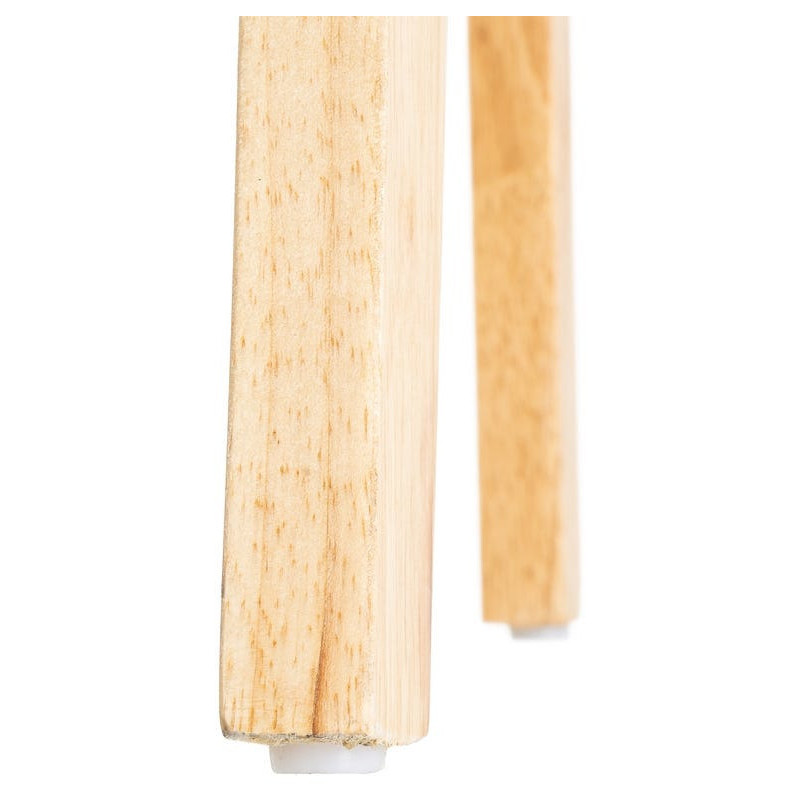 Tabouret de bar scandinave en Bois d'hévéa Naturel Corde de papier Beige Tressé Nelora (Lot de 2) - 11