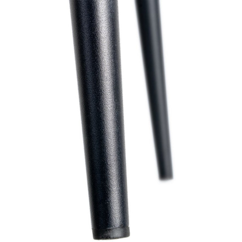 Chaise industrielle chic en Polyuréthane Noir Métal Noir Polypropylène Saroya (Lot de 2) - 11