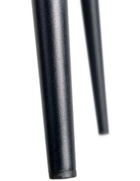 Chaise industrielle chic en Polyuréthane Noir Métal Noir Polypropylène Saroya (Lot de 2) - 11