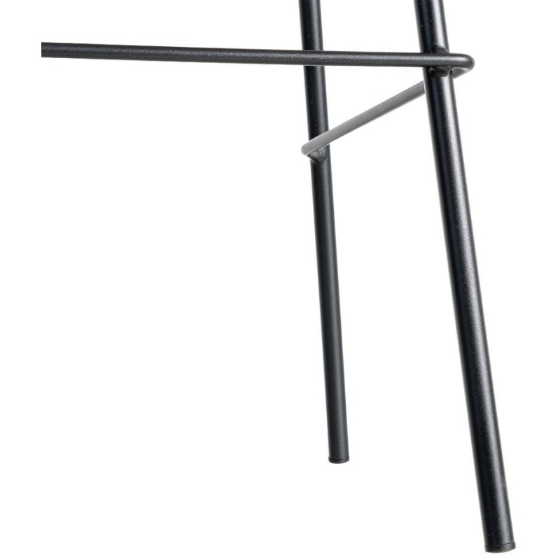 Tabouret de bar industriel chic en Polyuréthane Marron Métal Noir Polypropylène Saroya (Lot de 2) - 11