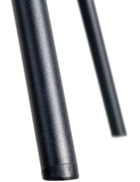 Chaise industrielle en Polyuréthane Marron camel Métal Noir Polypropylène Goyali (Lot de 2) - 11