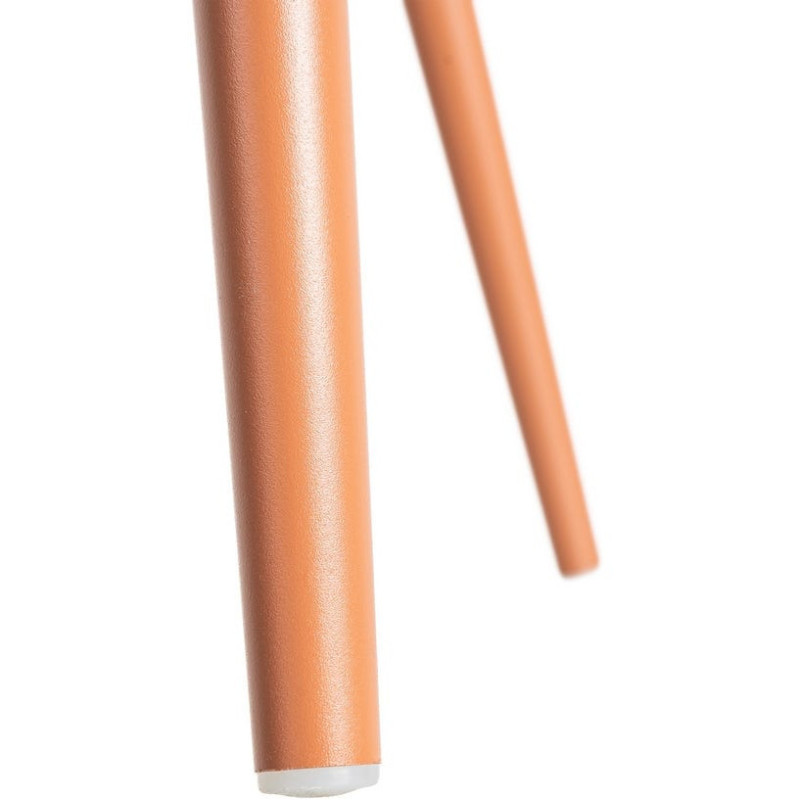 Chaise design moderne en Tissu Polypropylène Métal Terracotta Lunara (Lot de 4) - 11